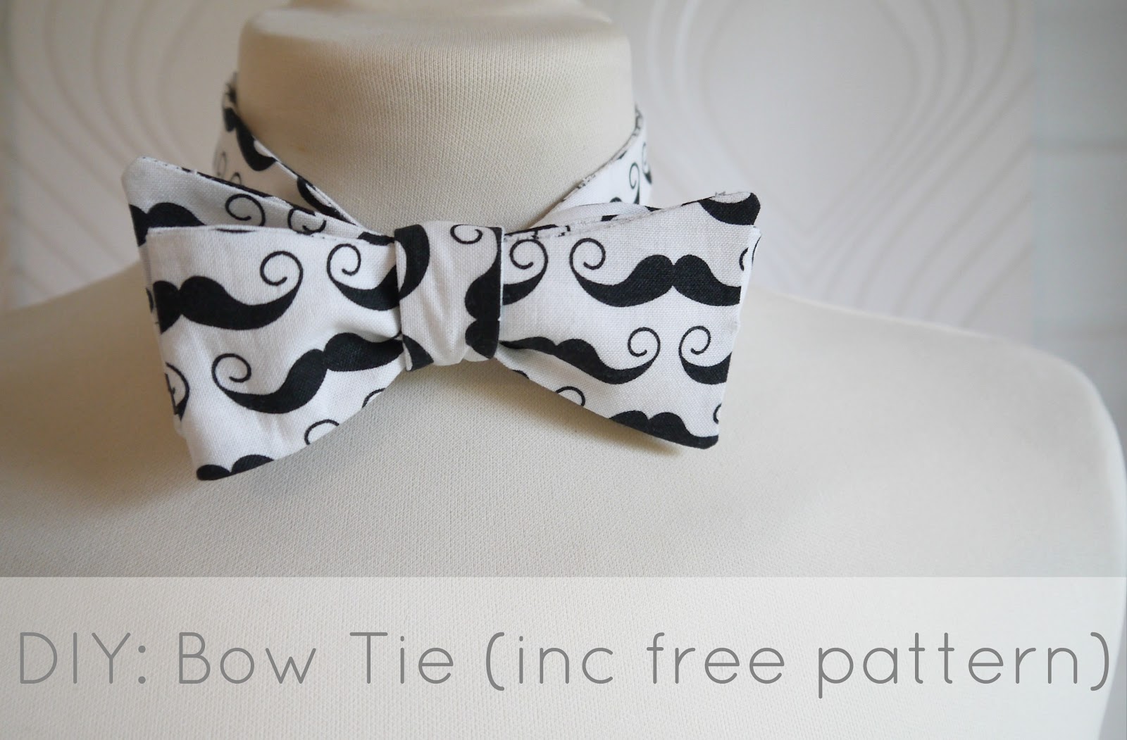 DIY Bow Tie (tutorial + free pdf pattern + a giveaway!!)... makery